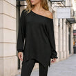 😍Off-shoulder top voor dames met splitzoom