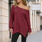 😍Off-shoulder top voor dames met splitzoom