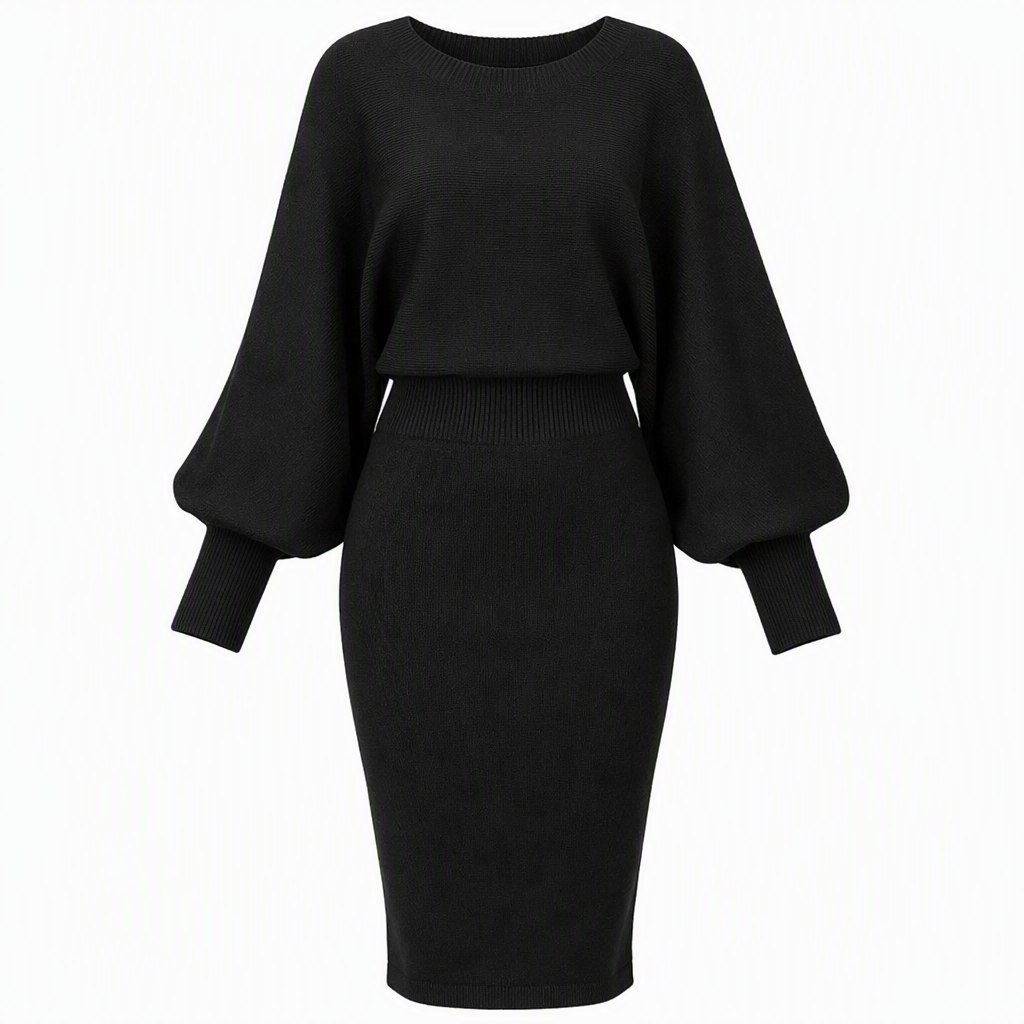 🔥Gratis verzending✈️ Dames Gebreide Jurk met Lange Mouwen – Zacht, Comfortabel & Stijlvol voor Elke Dag