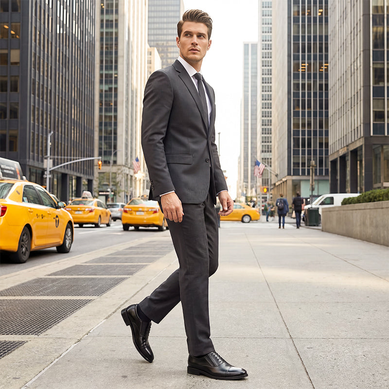 👔👞Heren zakelijke leren herenschoenen formele stijl✨ | Korting nu beschikbaar!