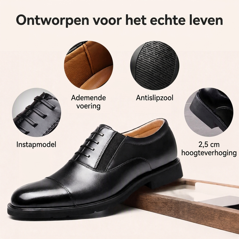 👔👞Heren zakelijke leren herenschoenen formele stijl✨ | Korting nu beschikbaar!