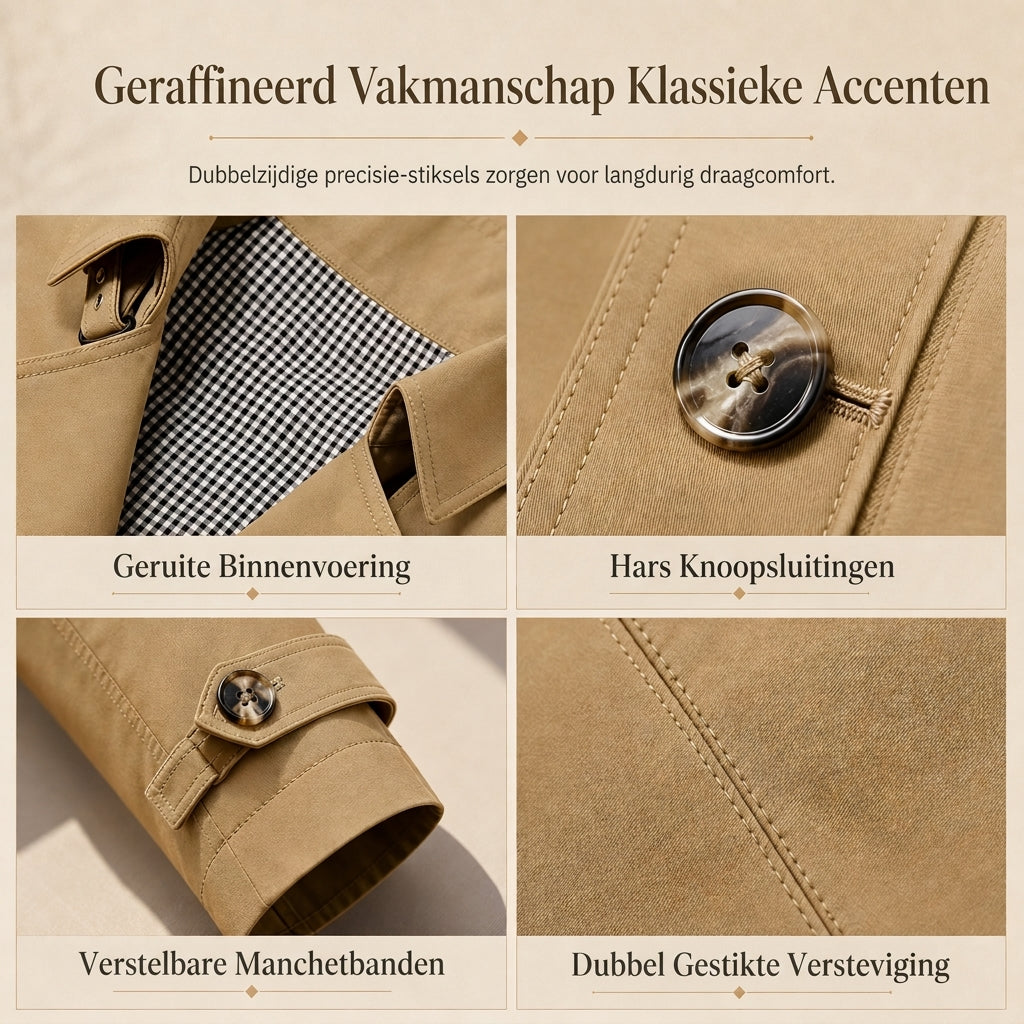 🔥Gratis verzending✈️Casual herenwindjack van puur katoen, werkkleding voor de lente en de herfst