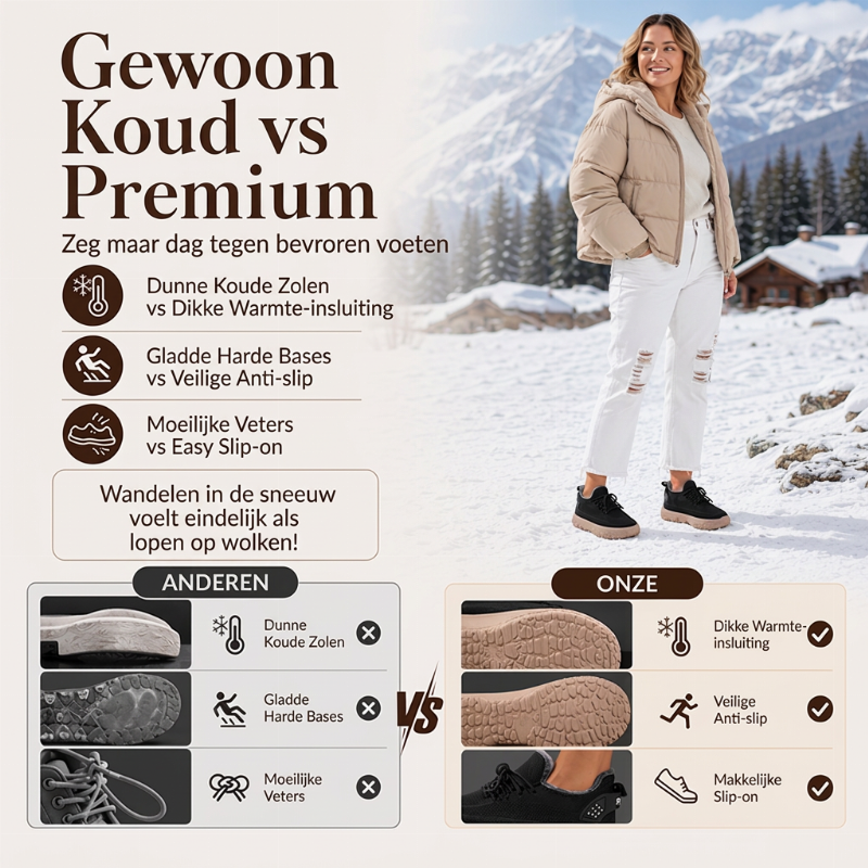 🔥 Vandaag Extra Voordelig - Casuele winterschoenen met pluche voering voor dames ✨ pluche voering warm casual model dagelijks gebruik