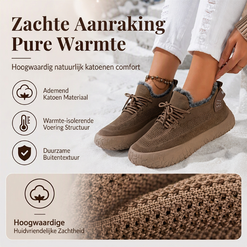 🔥 Vandaag Extra Voordelig - Casuele winterschoenen met pluche voering voor dames ✨ pluche voering warm casual model dagelijks gebruik