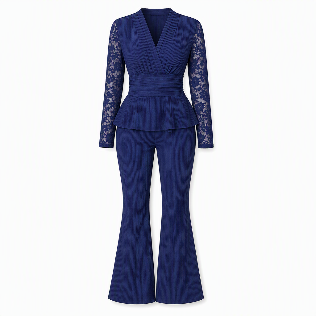 🔥 Vandaag Extra Voordelig - Chique tweedelige broekenset voor dames ✨ chique snit complete set kwaliteitsmateriaal