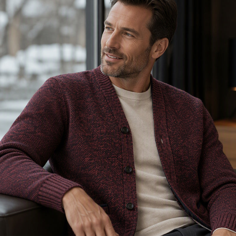 🔥 Vandaag Extra Voordelig - Heren casual vest met knopen en breisel ✨ breisel stof knopen mouwloos laagjeslook