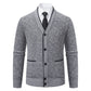 🔥 Vandaag Extra Voordelig - Heren casual vest met knopen en breisel ✨ breisel stof knopen mouwloos laagjeslook