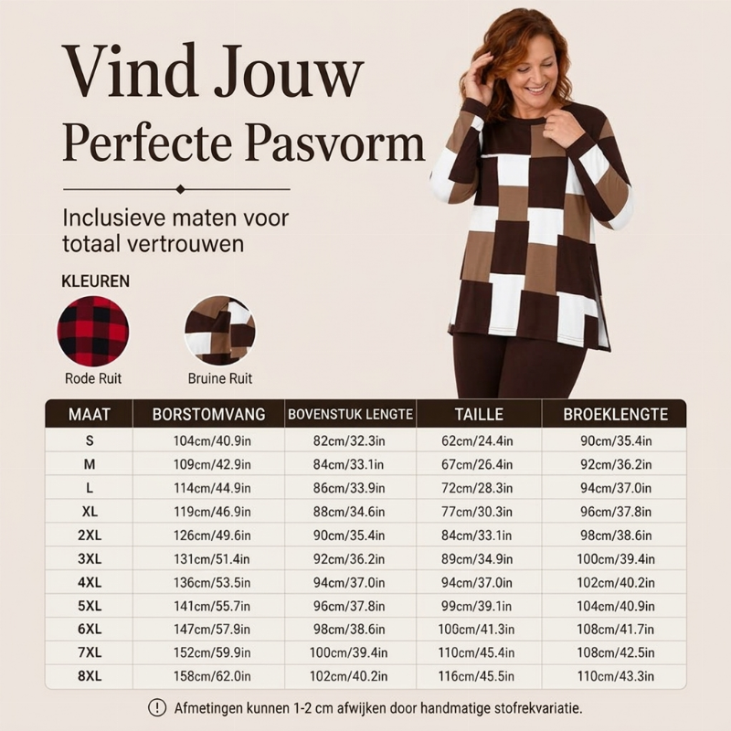 ✨ Damesset met bedrukte langemouwen top en leggings
