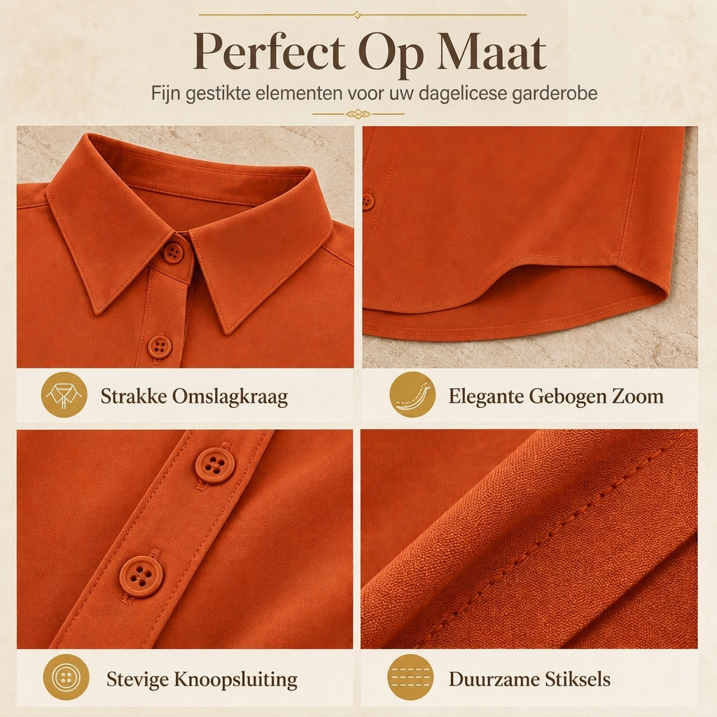 Stijlvolle casual damesblouse met lange mouwen en knoopsluiting ✨ knoopsluiting lange mouwen casual basismodel