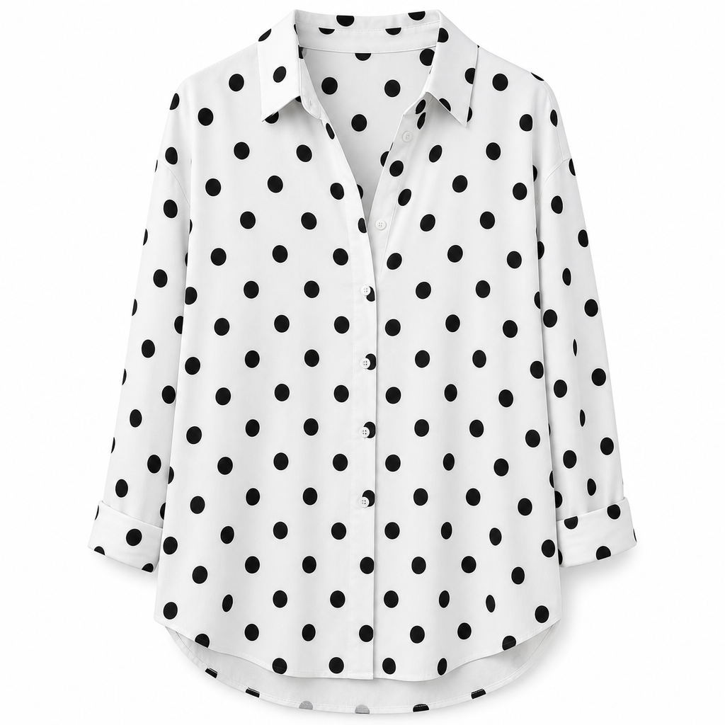 Stijlvolle casual damesblouse met lange mouwen en knoopsluiting ✨ knoopsluiting lange mouwen casual basismodel