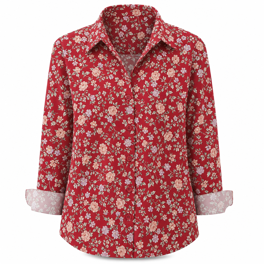 Stijlvolle casual damesblouse met lange mouwen en knoopsluiting ✨ knoopsluiting lange mouwen casual basismodel