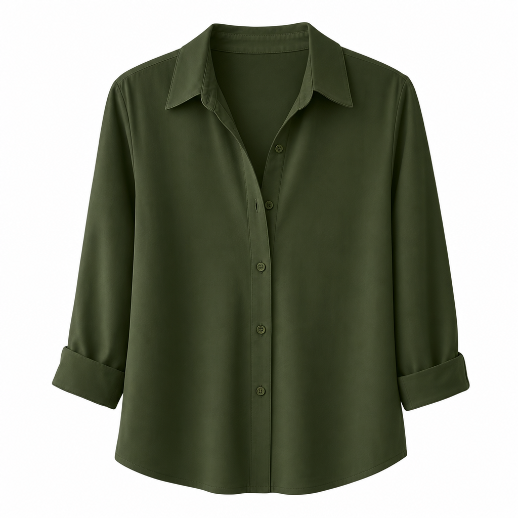 Stijlvolle casual damesblouse met lange mouwen en knoopsluiting ✨ knoopsluiting lange mouwen casual basismodel