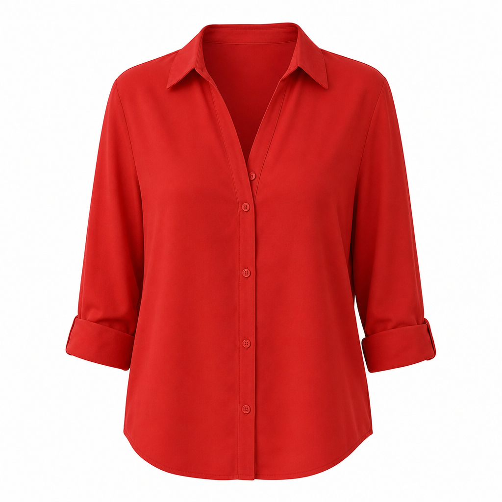 Stijlvolle casual damesblouse met lange mouwen en knoopsluiting ✨ knoopsluiting lange mouwen casual basismodel