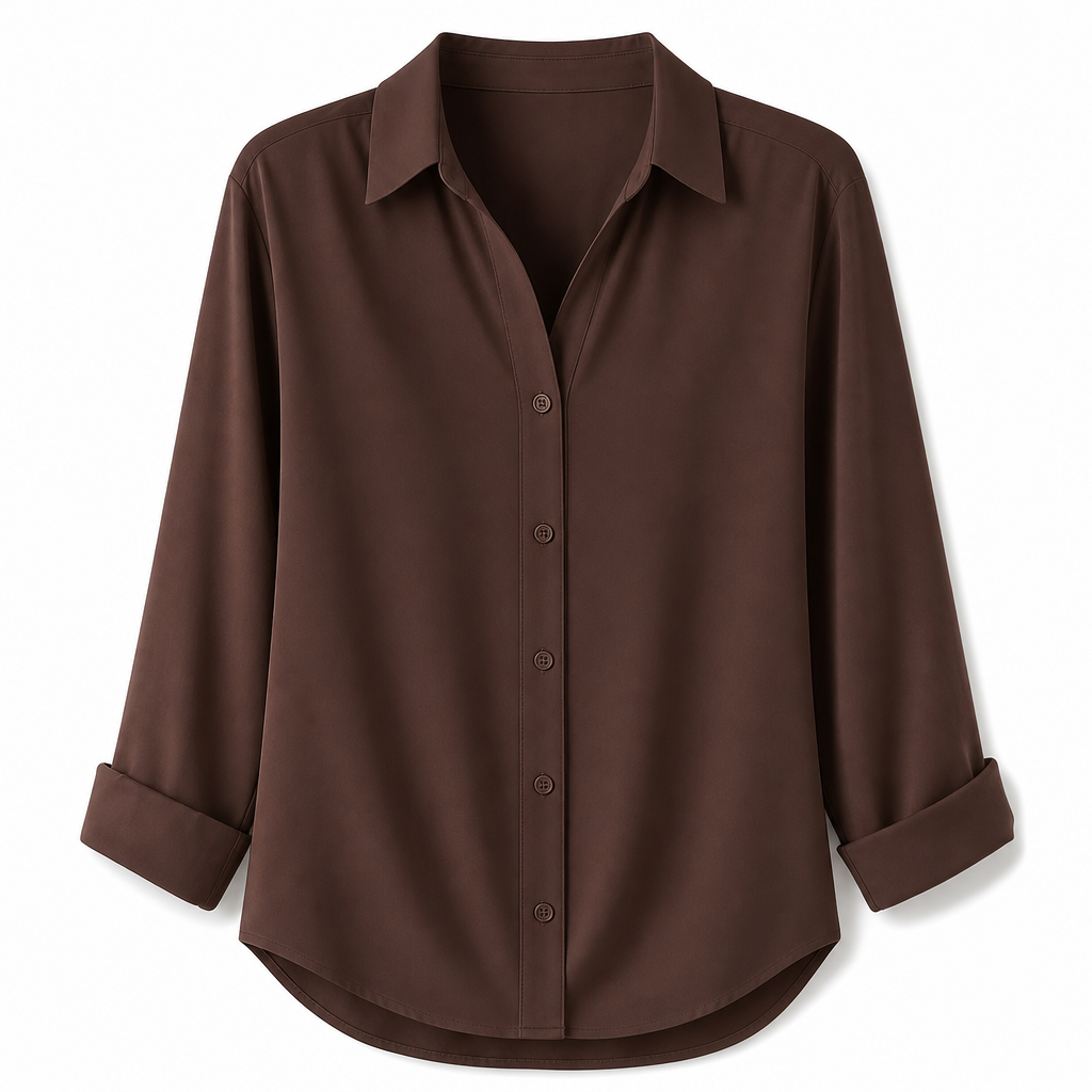 Stijlvolle casual damesblouse met lange mouwen en knoopsluiting ✨ knoopsluiting lange mouwen casual basismodel