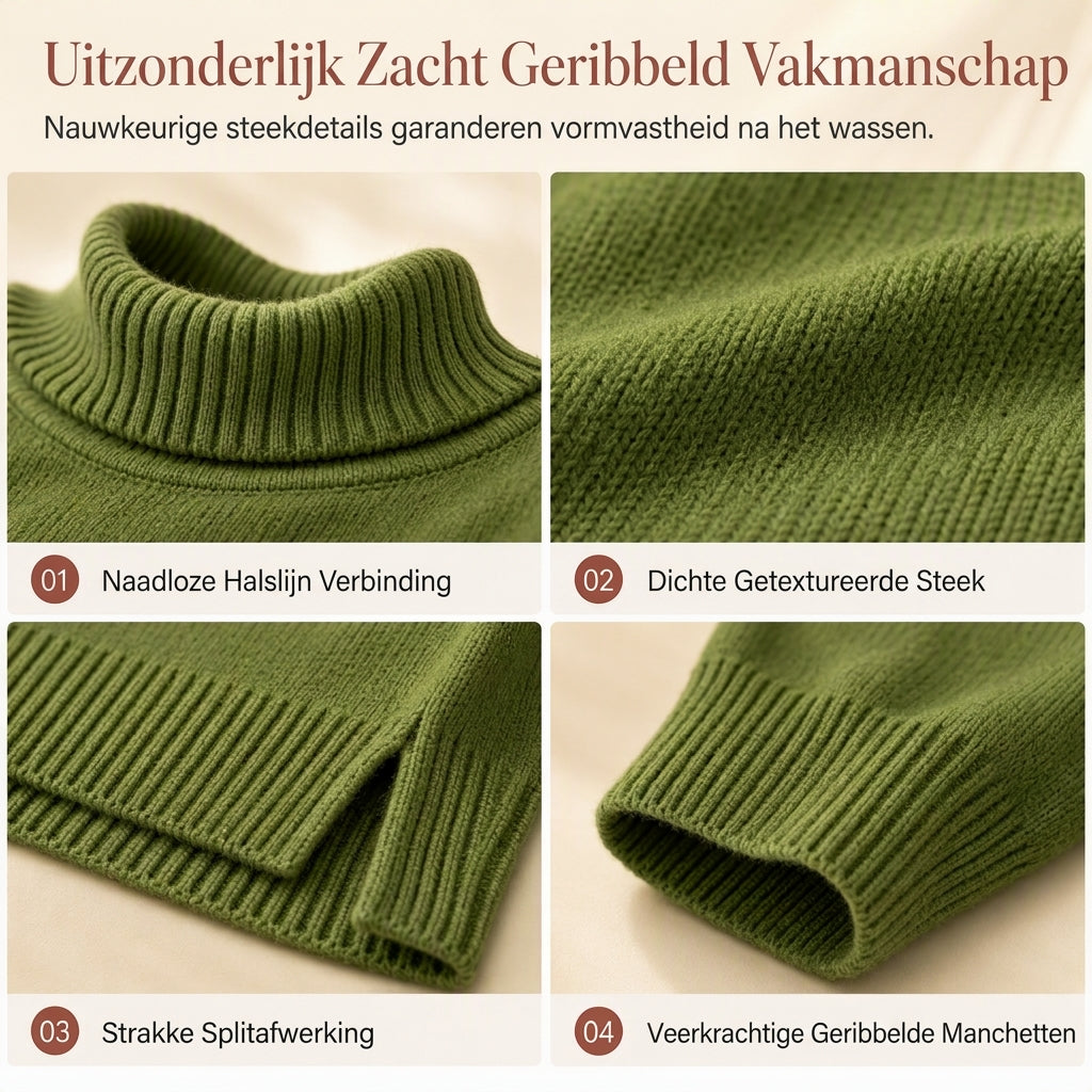 🔥Gratis verzending✈️Dames gebreide coltrui met losse pasvorm