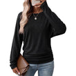 ✨ Nieuwe Collectie — Dames casual losvallende rondhals trui met batwing‑mouwen ✨ comfortabel passend voor dagelijks uitje en vrije tijd