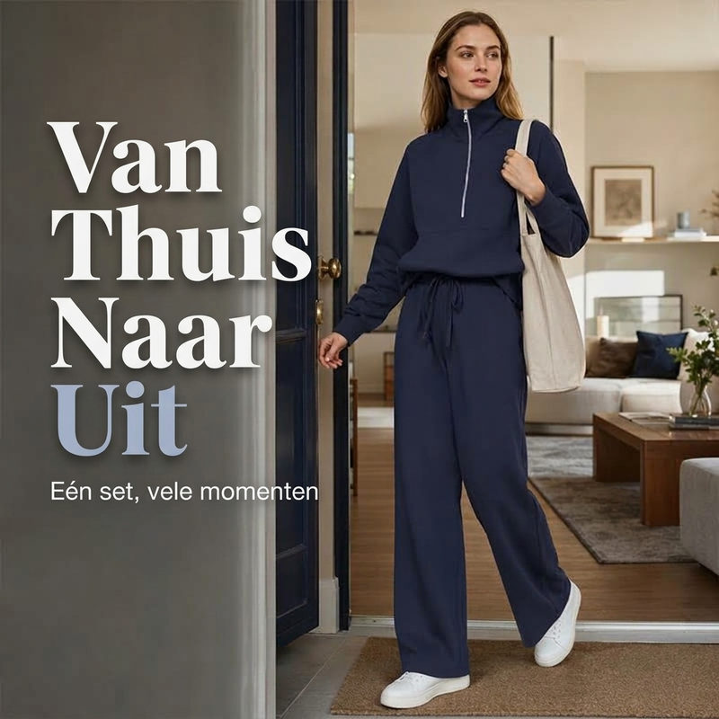 ✨ Comfort Favoriet 🤍 Dames Loungewear Set met Relaxed Pasvorm – Zacht, Casual & Perfect voor Elke Dag