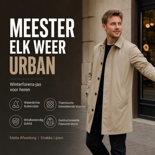 🔥Gratis verzending✈️Waterafstotende gewatteerde trenchcoat voor heren