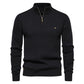 🔥Gratis verzending✈️Casual heren gebreide trui met mockhals en halve rits