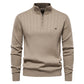 🔥Gratis verzending✈️Casual heren gebreide trui met mockhals en halve rits