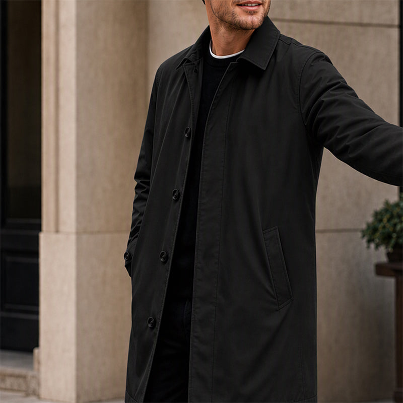 🔥Gratis verzending✈️Waterafstotende gewatteerde trenchcoat voor heren