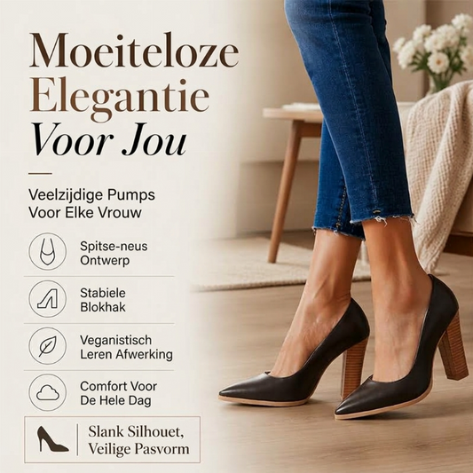 ✨ Exclusieve Deal 👠 Dames Pumps met Puntige Neus & Hoge Blokhak 💎 Elegante Schoenen voor Een Chique Look
