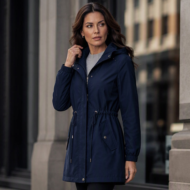 🔥Gratis verzending✈️Dames windjack met capuchon en halflange lengte