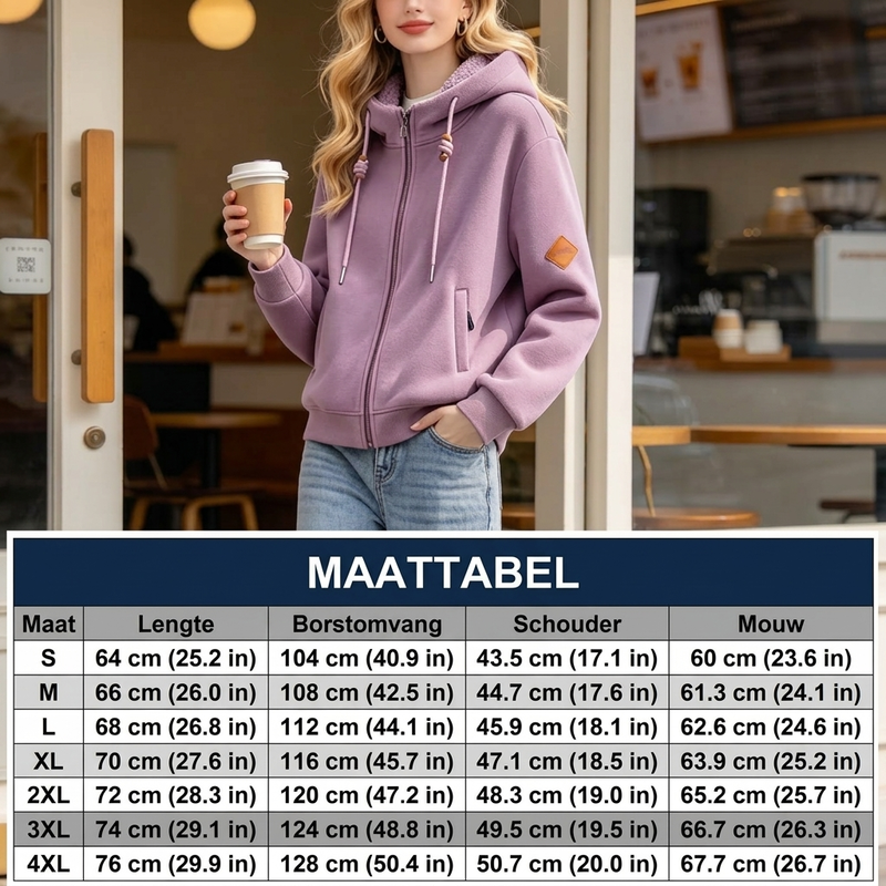 🔥Gratis verzending✈️Unisex Ultra-Warme Sherpa Hoodie – Zacht behaaglijk trui voor koude herfst & winterdagen