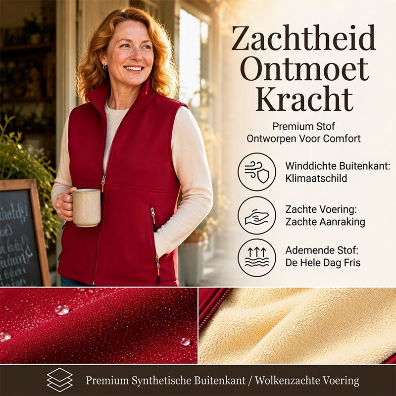 ❄️🧥 Thermisch wintervest voor dames met staande kraag ✨ Warm & lichtgewicht! 🎁