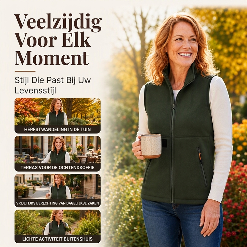 ❄️🧥 Thermisch wintervest voor dames met staande kraag ✨ Warm & lichtgewicht! 🎁