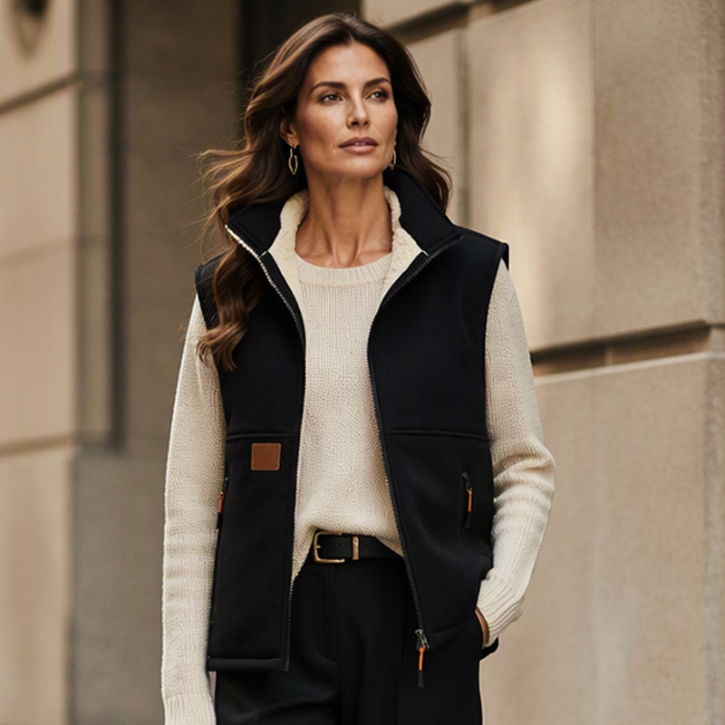 ❄️🧥 Thermisch wintervest voor dames met staande kraag ✨ Warm & lichtgewicht! 🎁