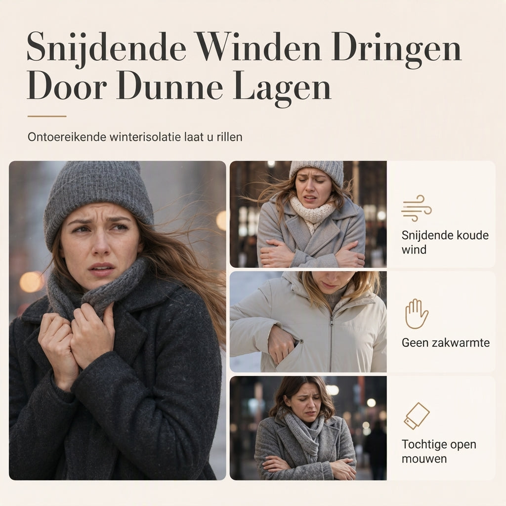 🔥Gratis verzending✈️Slim-fit lange gewatteerde jas met capuchon, effen kleur, met zakken voor de winter