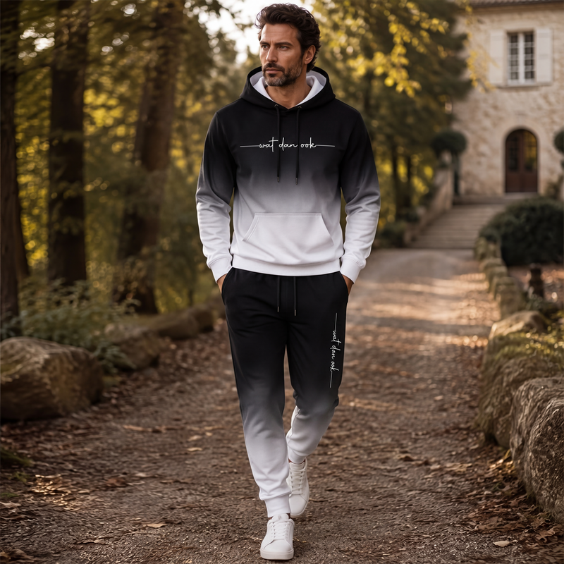 🔥Gratis verzending✈️Bedrukte hoodie en joggingbroek set voor heren