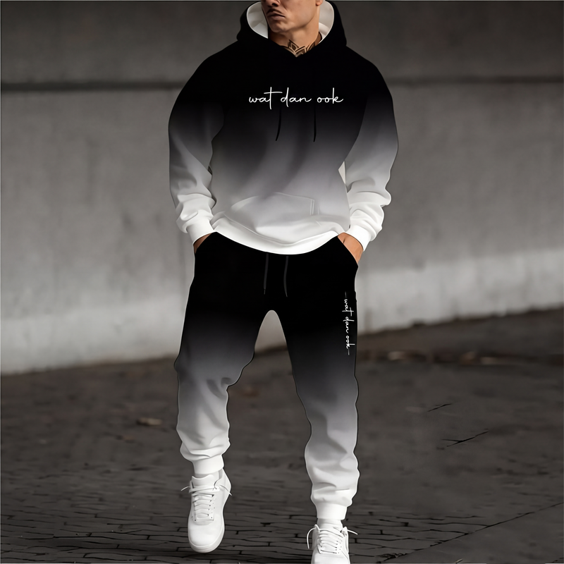 🔥Gratis verzending✈️Bedrukte hoodie en joggingbroek set voor heren