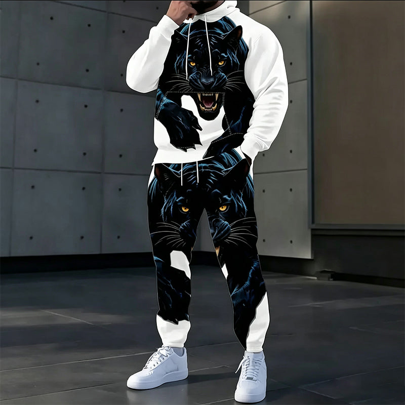 🔥Gratis verzending✈️Bedrukte hoodie en joggingbroek set voor heren