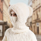 ❄️ Winter Deal ✨ Dames Gebreide 3-in-1 Muts Sjaal Masker – Warme Gezichtsbedekking voor Koude Dagen