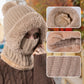 ❄️ Winter Deal ✨ Dames Gebreide 3-in-1 Muts Sjaal Masker – Warme Gezichtsbedekking voor Koude Dagen