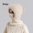 ❄️ Winter Deal ✨ Dames Gebreide 3-in-1 Muts Sjaal Masker – Warme Gezichtsbedekking voor Koude Dagen