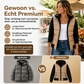 🔥Gratis verzending✈️Damesjas met capuchon, gewatteerd en met colourblock-design