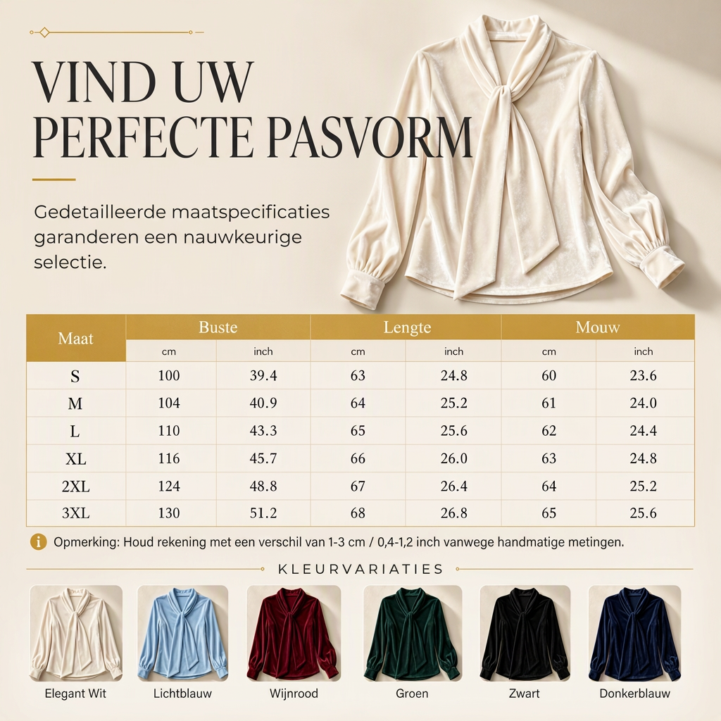 Dames velvet long Sleeve T-shirt met lintdesign