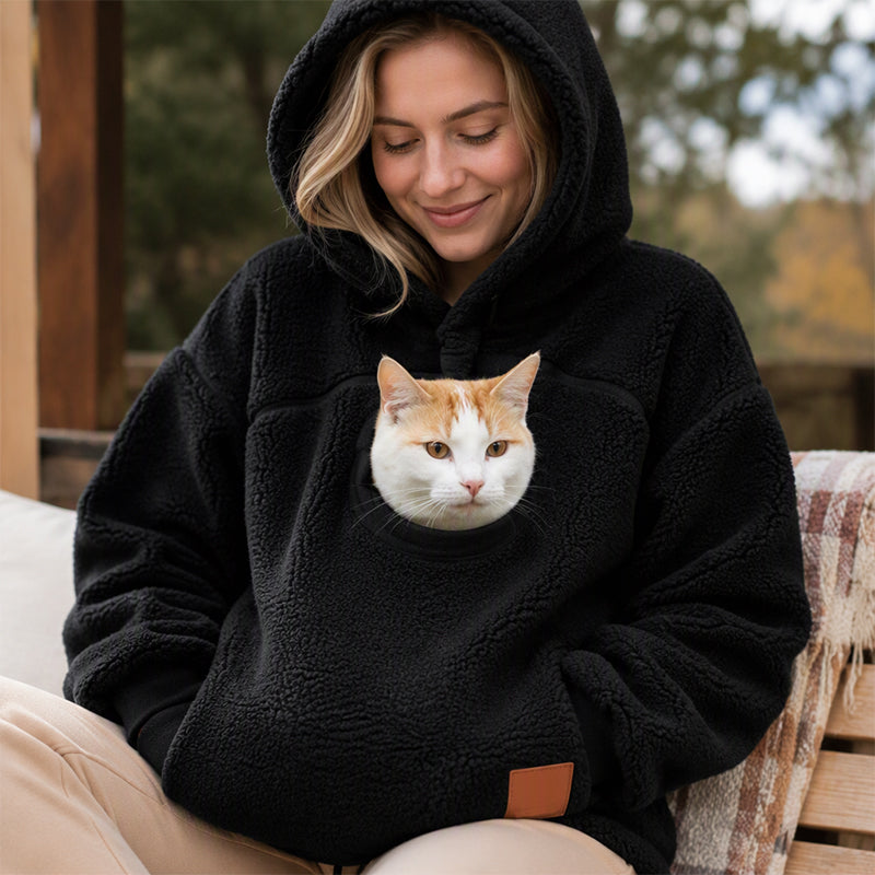 🔥Gratis verzending✈️Unisex Kattenverwarmer met Pluche Capuchon