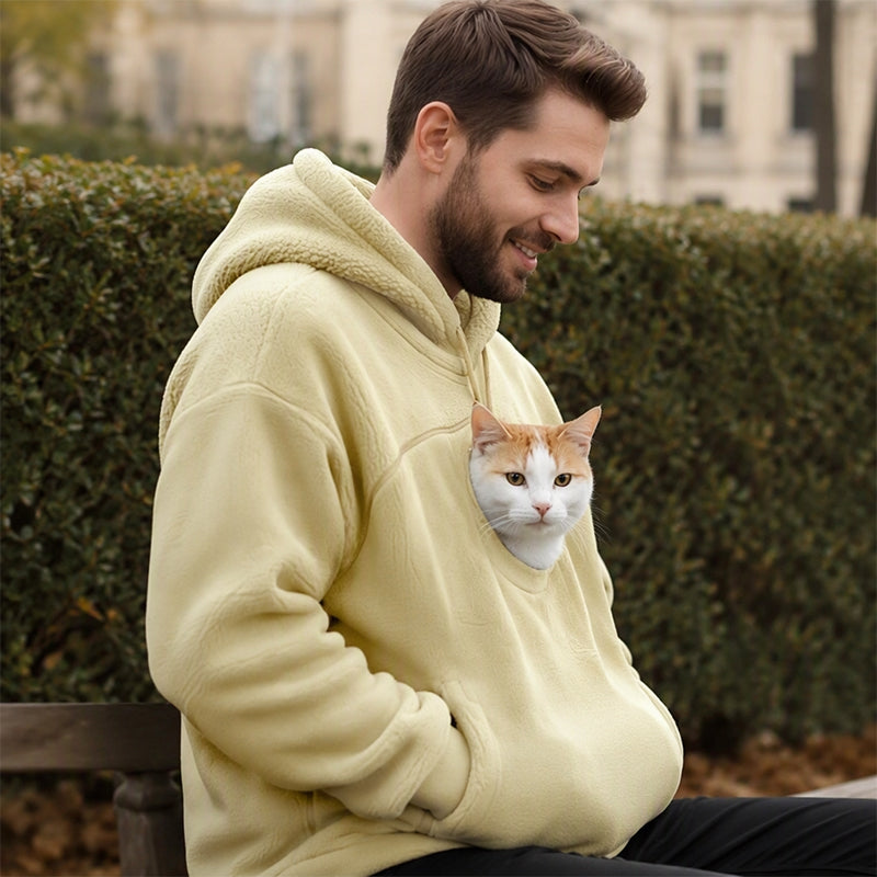 🔥Gratis verzending✈️Unisex Kattenverwarmer met Pluche Capuchon