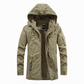 🔥Gratis verzending✈️Herenjas met capuchon, van plush gevoerd, utility-stijl