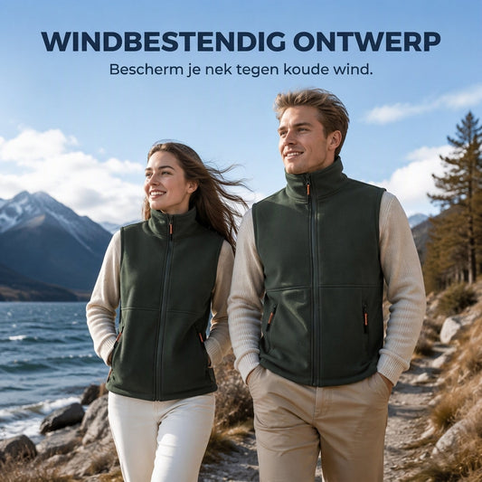 Unisex Winter Vest met Pluche Voering voor Warmte