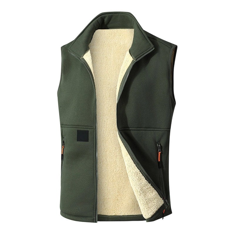 Unisex Winter Vest met Pluche Voering voor Warmte