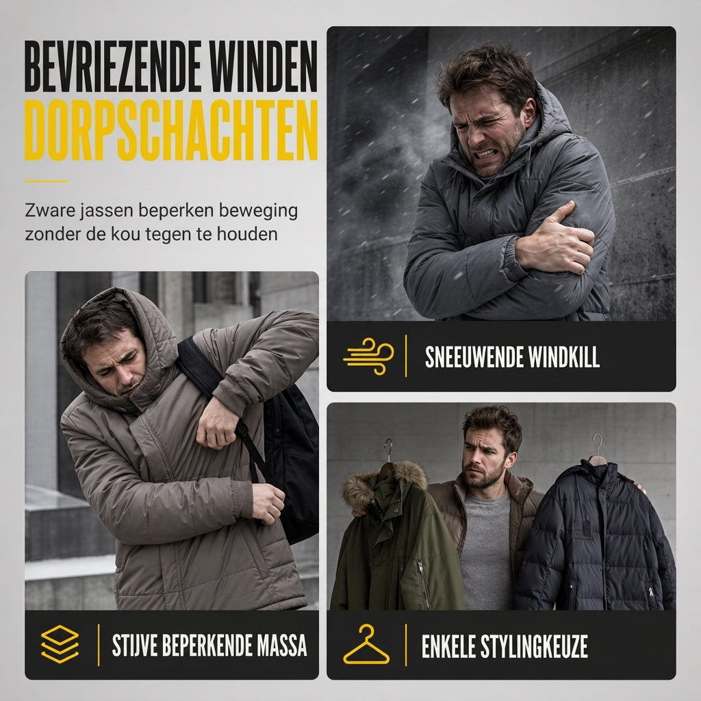 🔥Gratis verzending✈️Warme Omkeerbare Herenjas met Capuchon – 2-in-1 Jas voor Comfort, Warmte & Moderne Stijl