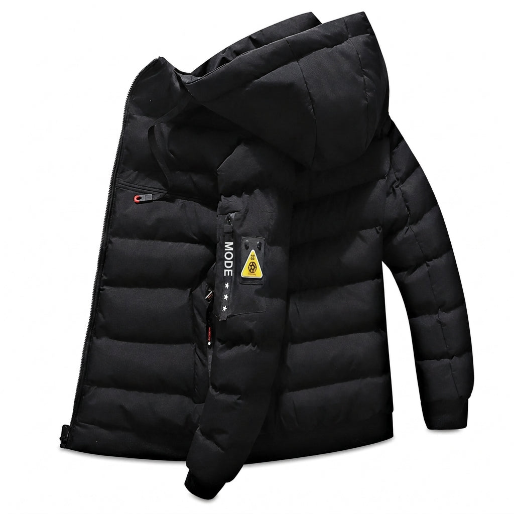 🔥Gratis verzending✈️Warme Omkeerbare Herenjas met Capuchon – 2-in-1 Jas voor Comfort, Warmte & Moderne Stijl