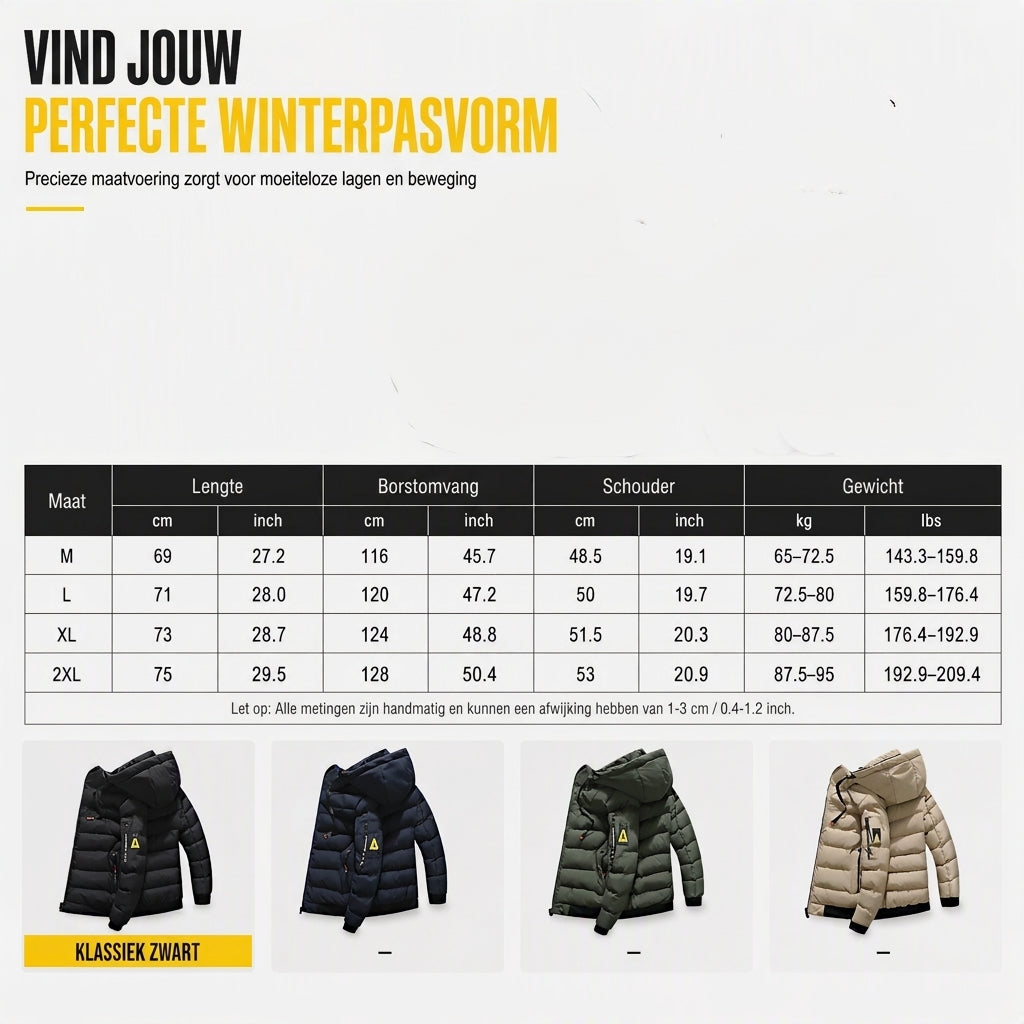🔥Gratis verzending✈️Warme Omkeerbare Herenjas met Capuchon – 2-in-1 Jas voor Comfort, Warmte & Moderne Stijl