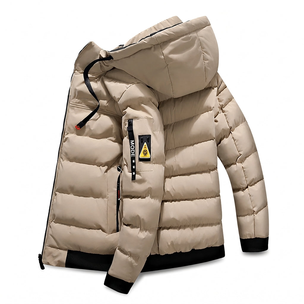 🔥Gratis verzending✈️Warme Omkeerbare Herenjas met Capuchon – 2-in-1 Jas voor Comfort, Warmte & Moderne Stijl