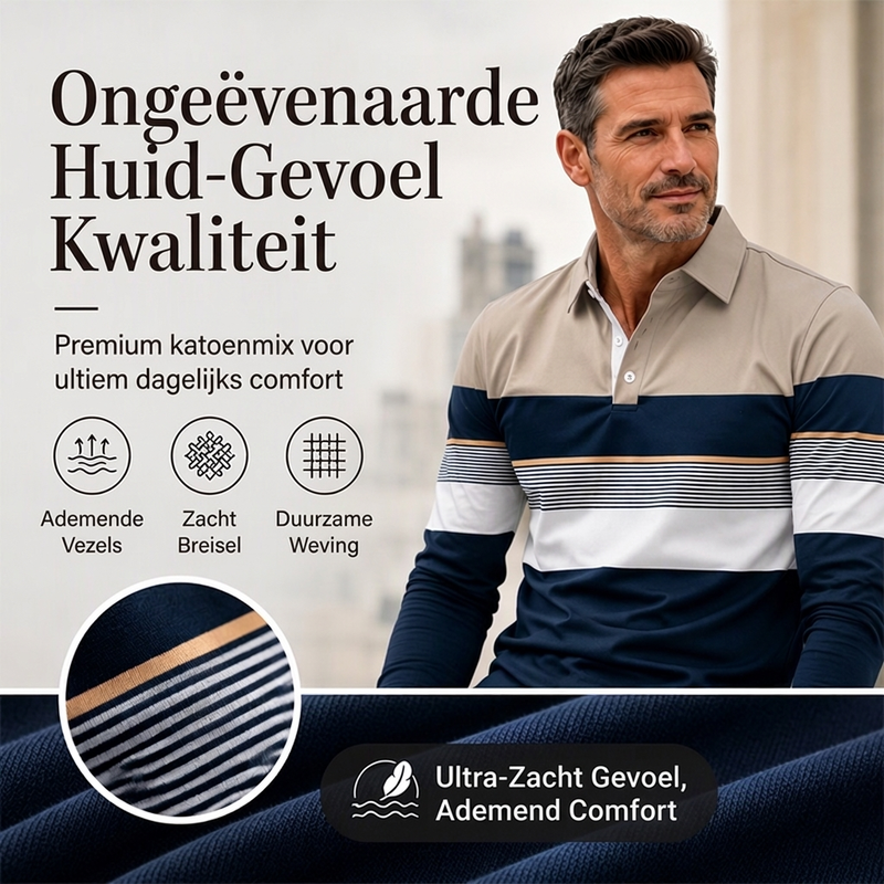 💎 Exclusieve Deal ✨ Klassiek Gestreept Colorblock Shirt voor Heren – Trendy Casual Overhemd met Moderne Uitstraling